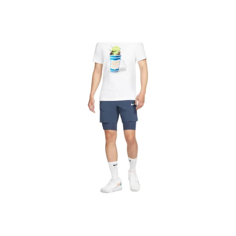 Nike Casual Shorts Men's Thunder Blue/Gray Stone/White-2