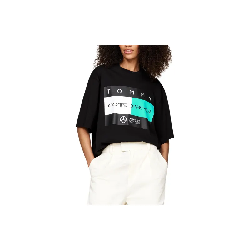 Tommy Hilfiger Tommy Hilfiger X Mercedes-AMG F1 T-Shirts Unisex Black-2