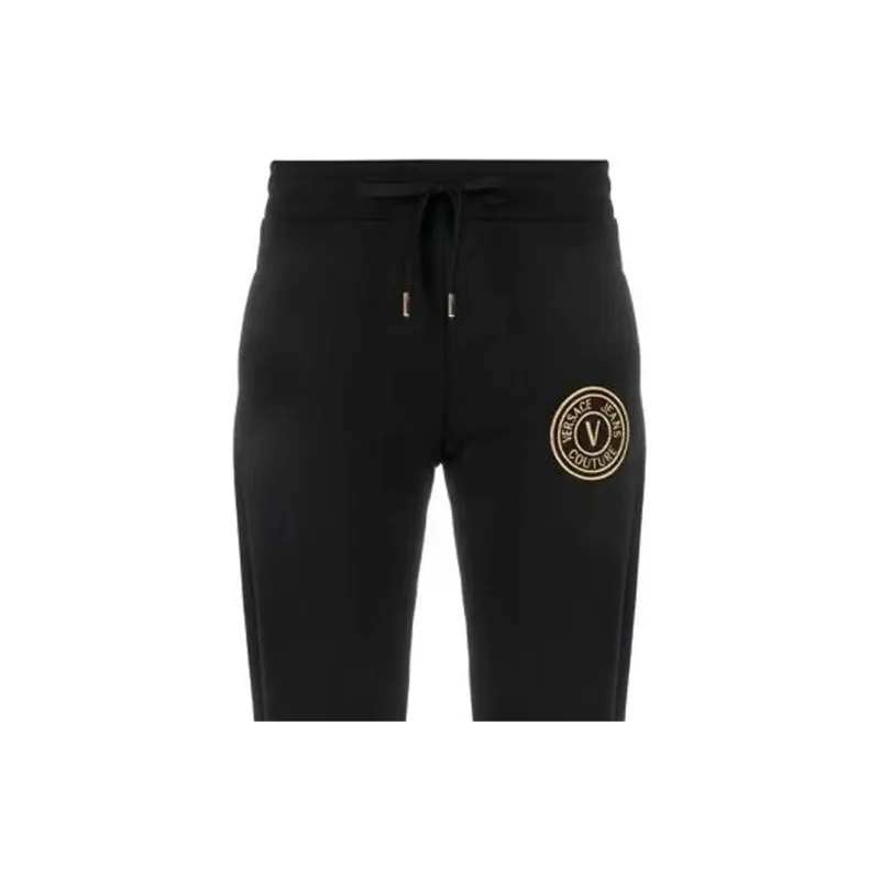 VERSACE JEANS COUTURE Logo embroidered Cotton Track Pants-3