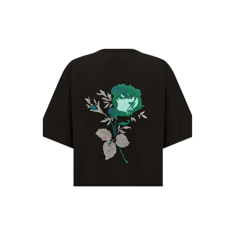 DIOR Chinese Valentine's Day Addict T Shirt Men's Black-3