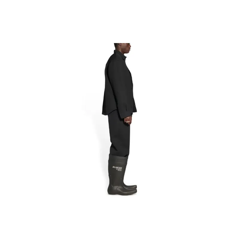 Balenciaga Wool Gabardine Shirt Jacket-4