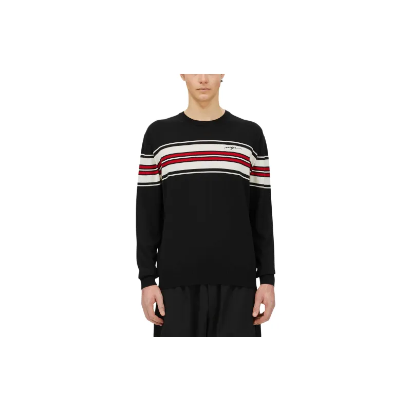 MSGM Chest Stripe Jumper-1