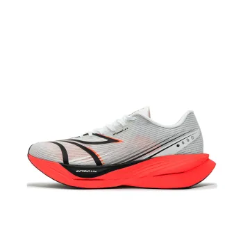 361° Flying B ET Cushioning Anti Slip Wear Resistant Breathability Low Top Running Shoes Men's Fluorescent Red Orange
