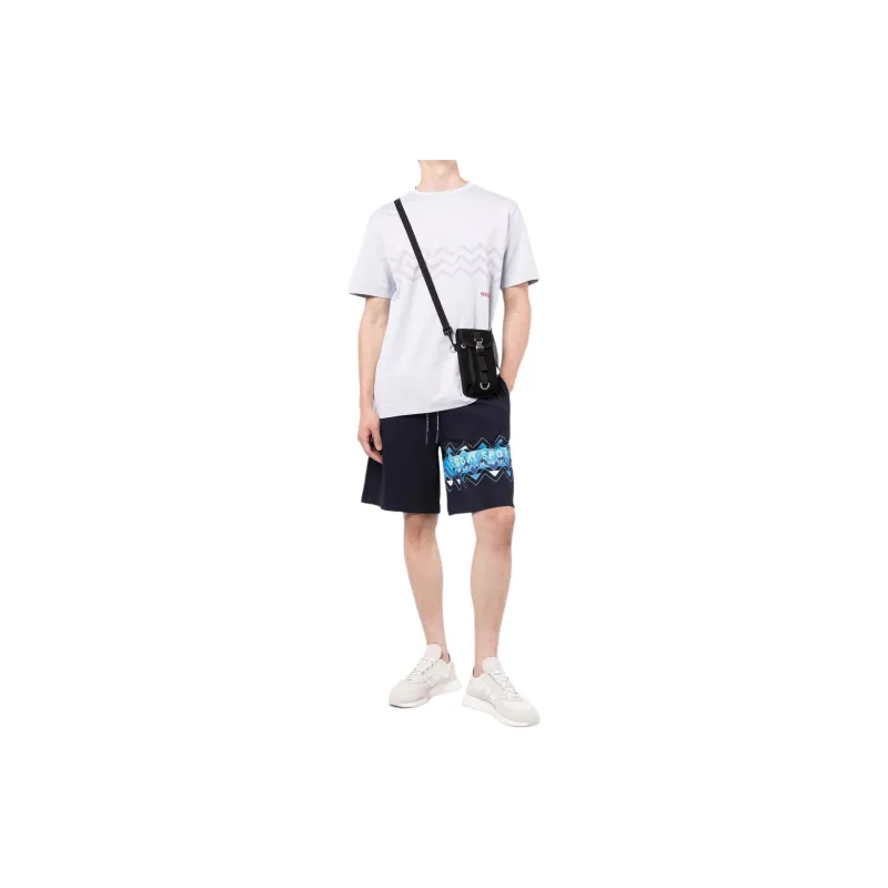 MISSONI Zig-zag Print Drawstring Shorts-1