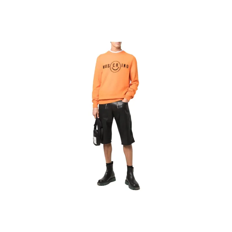 MOSCHINO Cashmere Sweaters Men Orange Red-1
