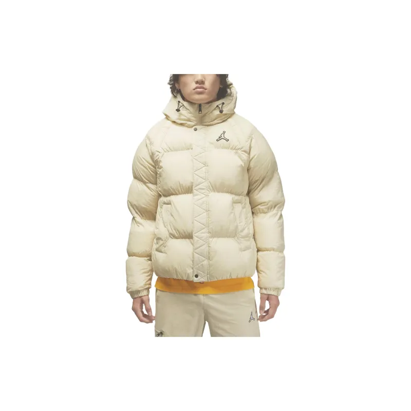 Jordan Puffer Jackets Men Rattan Color-3