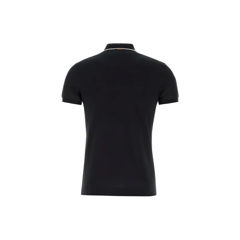 Zzegna Logo Embroidered Short Sleeved Polo Shirt-1