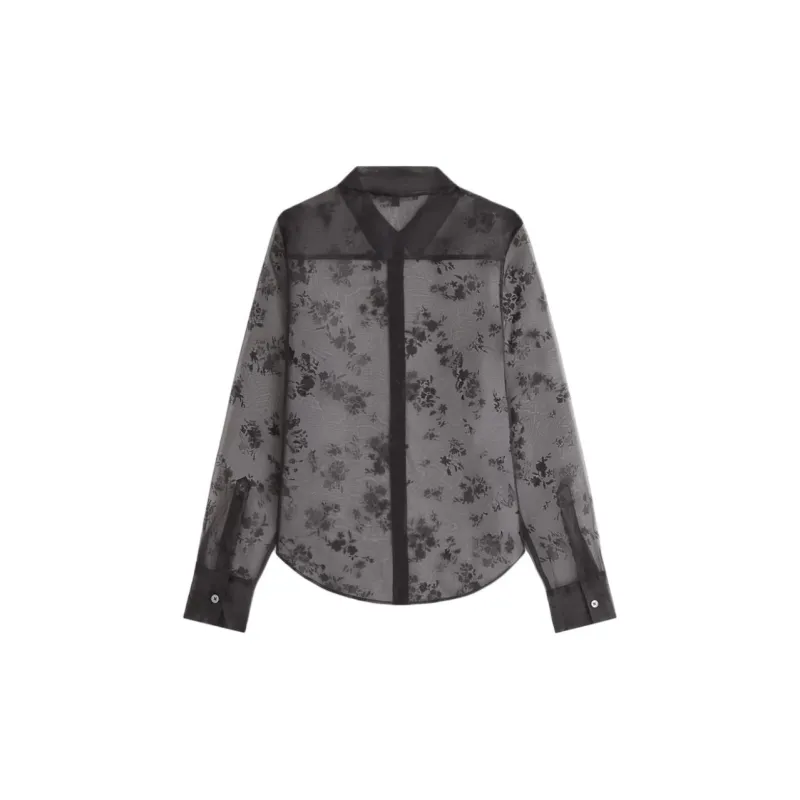KITH FW24 Shia Floral Shirt Women's Black-1