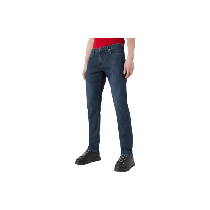 EMPORIO ARMANI Logo Embroidered Skinny Jeans-5