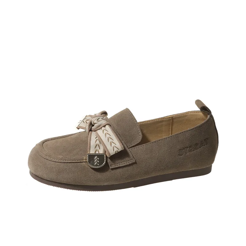 ST&SAT Loafers Women's Brown/Red Brown/Khaki/Khaki Gray-5