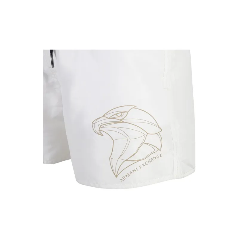 ARMANI EXCHANGE SS24 Beach Shorts Men's White-6