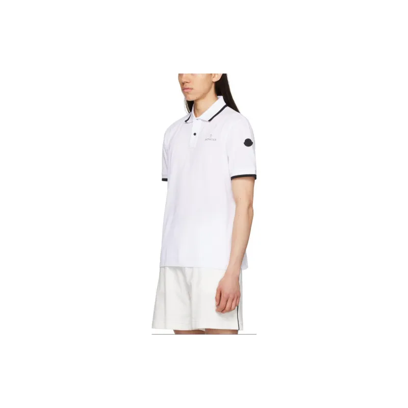 Moncler Polo Shirts Men White-3