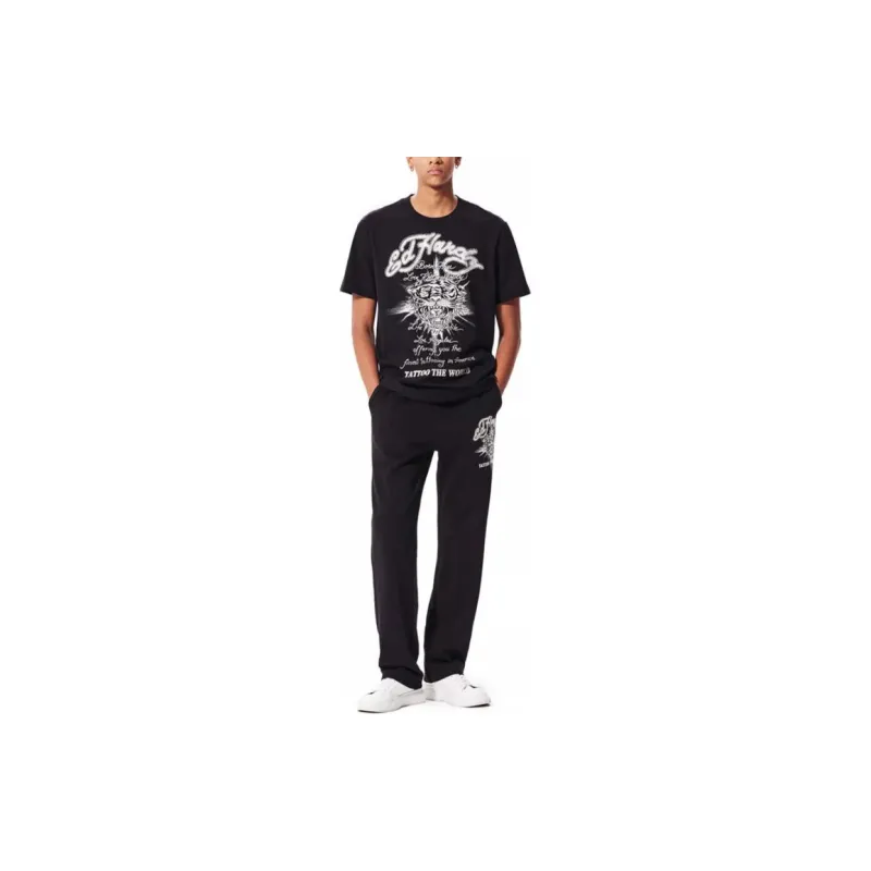 Ed Hardy FW24 Casual Pants Men's Black-2