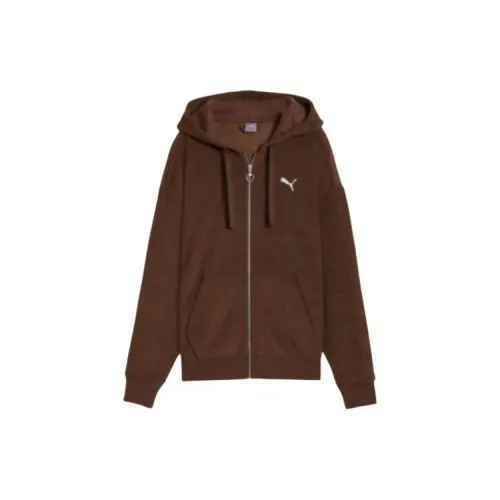 PUMA Women's Basic Series Jackets Women's Coffee Brown