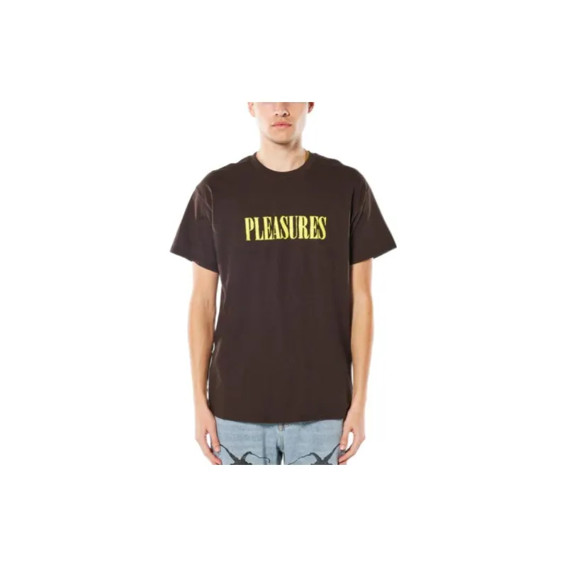 PLEASURES Tickle Logo T Shirt-1
