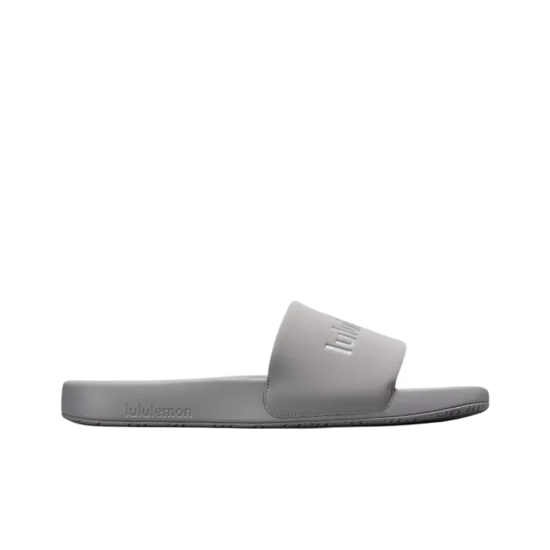 Lululemon Restfeel Slide Slip Resistant Quick Dry Slide Slippers Men's Gray-1