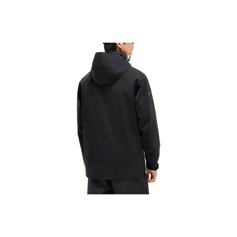 Anta Waterproof And Windproof Windbreaker Jacket Men's Basic Black-3