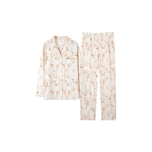 MADALLO Pajama Set Women's Light Beige Apricot