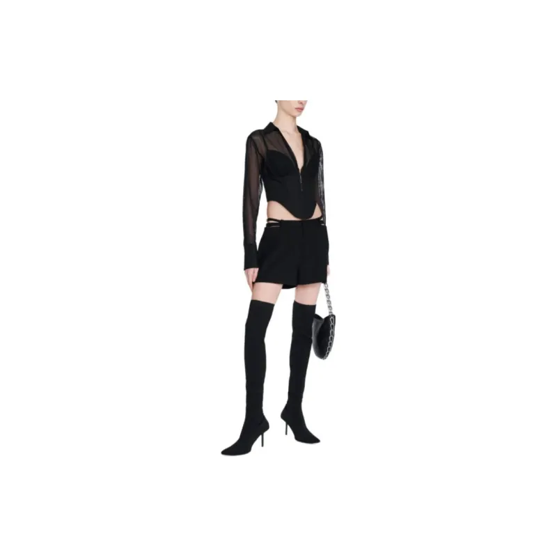 DION LEE SS24 LINGERIE SHORT Casual Shorts Unisex Black-3