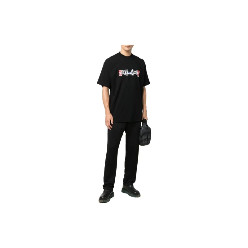 Vetements T-Shirts Men Black-4