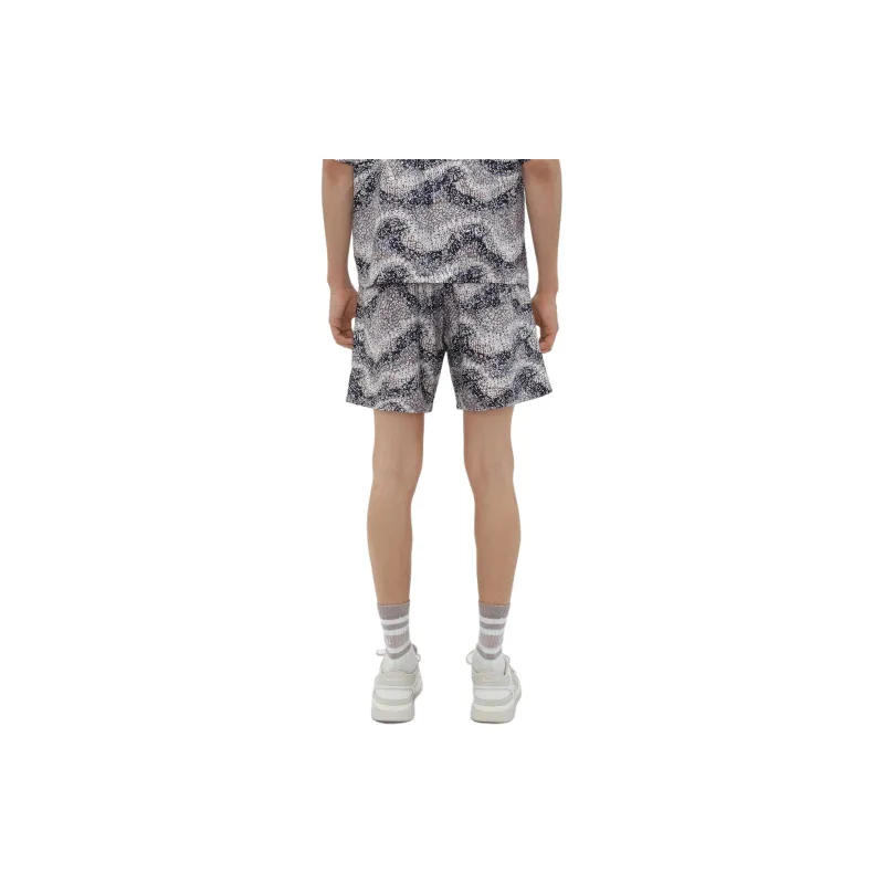AMIRI Wavy Embellished Short Casual Shorts Men's Gray-2