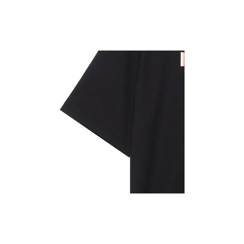 Burberry Logo Print Cotton T-shirt Black-5