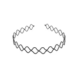 Metal Headband-Minimalist Style Double Wave