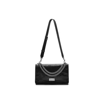 VALUNCICA EUROPHAM Cow Leather Tote Bag Casual Handbag Shoulder Bag Crossbody Bag Large Size Women's Black/Havana