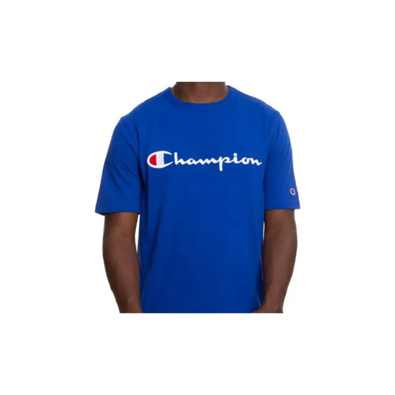 Champion T Shirt US Version Unisex Royal Blue-2