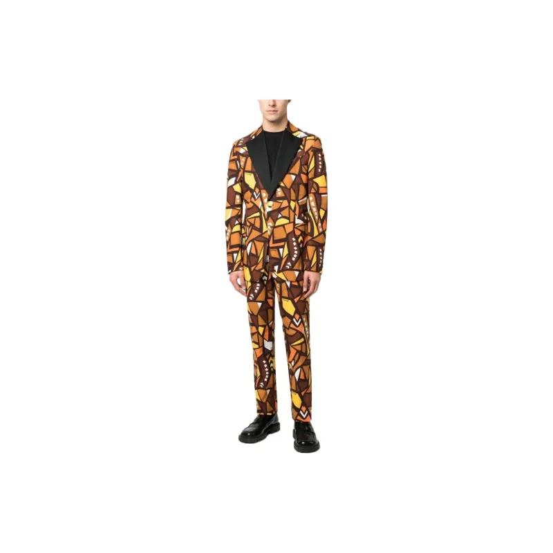 MOSCHINO Business Suits Men Orange-2