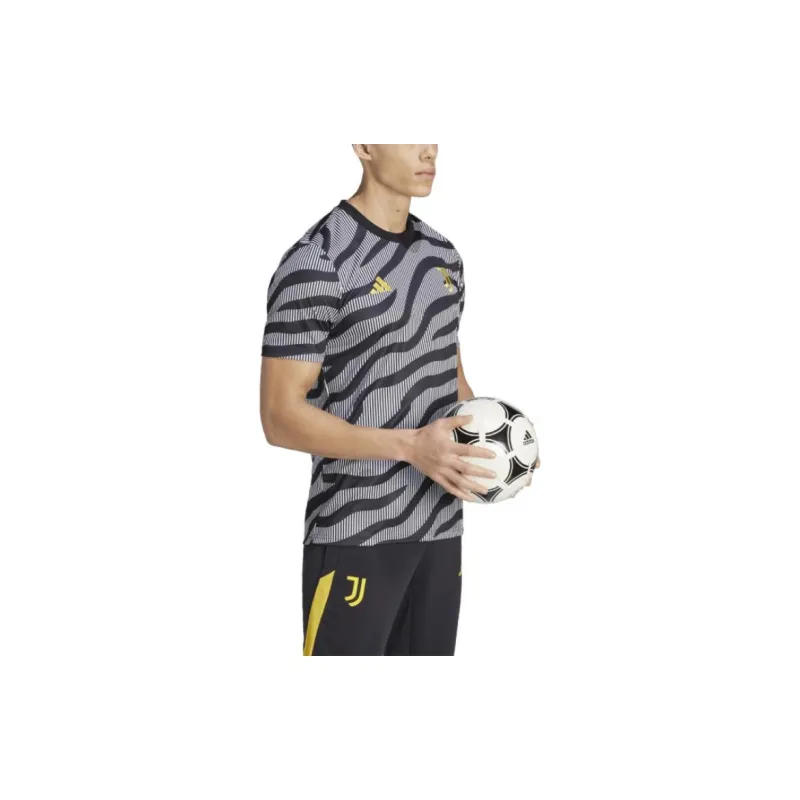 Adidas Juventus JUVENTUS PRE-MATCH JERSEY JUNIORS' Soccer Jerseys Men's Black/White-4