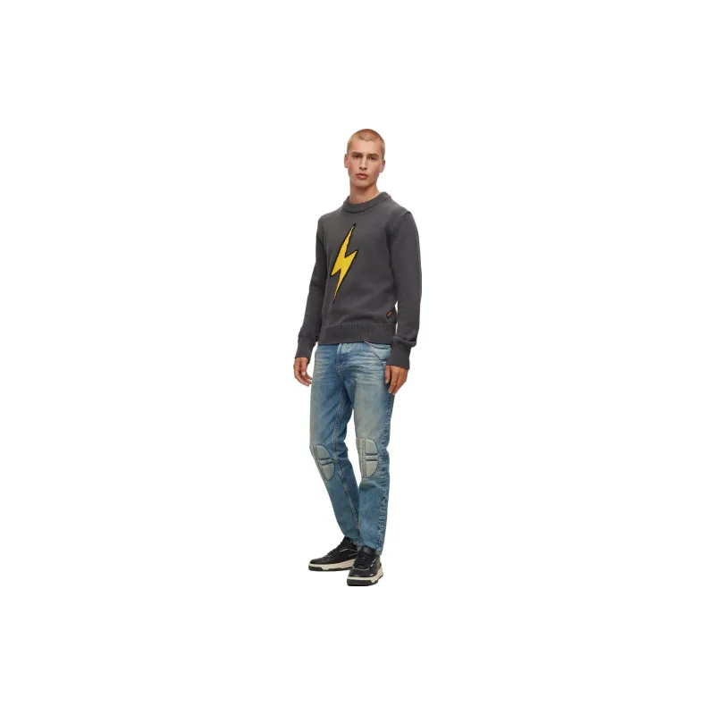 HUGO BOSS Sweaters Men Gray-3