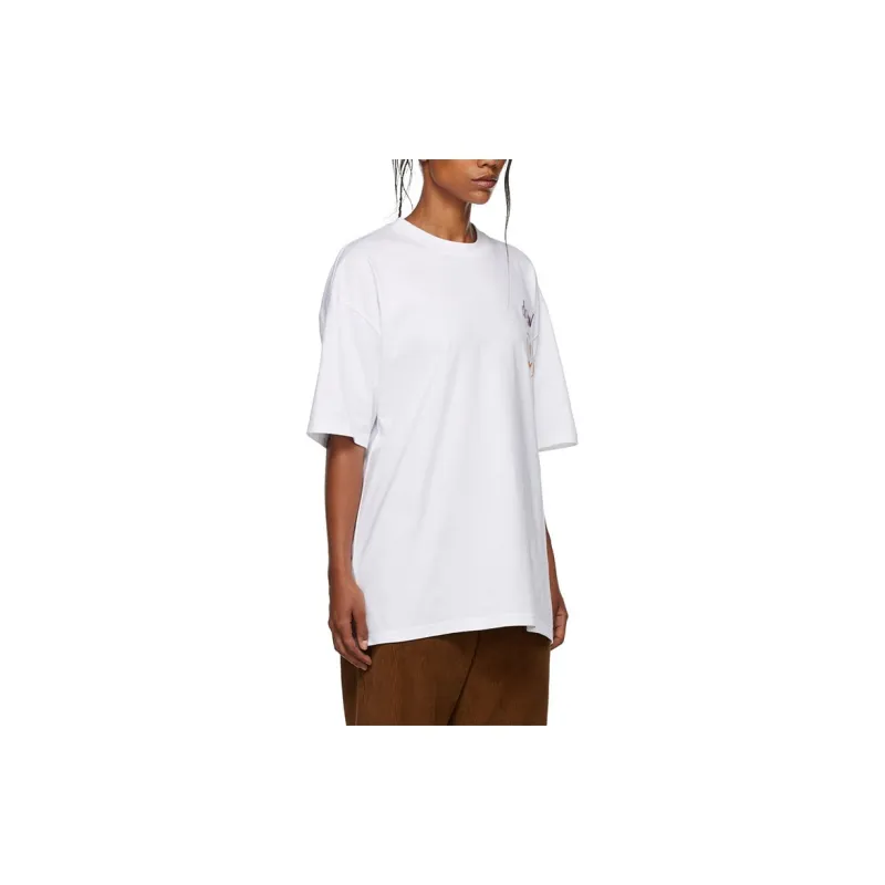 Drew House Letter Logo Series T Shirts Unisex White-2