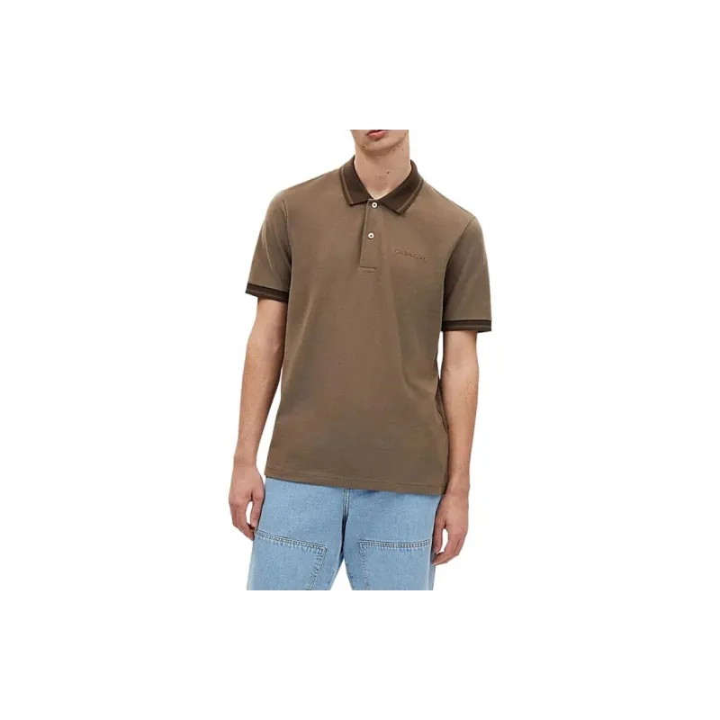 COACH SS24 Polo Shirt Men's Sand Yellow-1