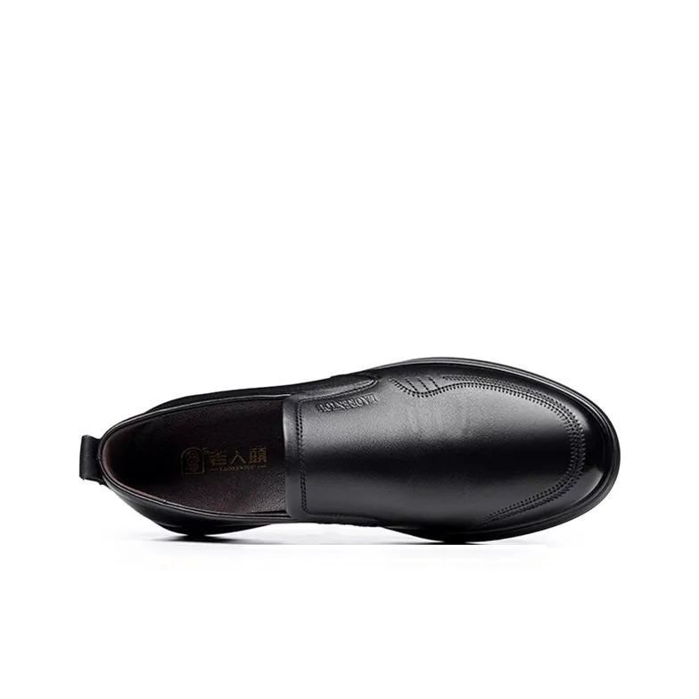 LAORENTOU Men's Casual Shoes Men Low Top Black/Brown-2