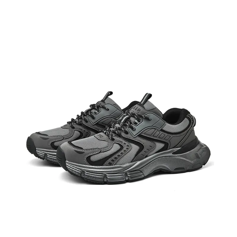 JEEP SPIRIT Chunky Sneakers Men Low Top Gray-2