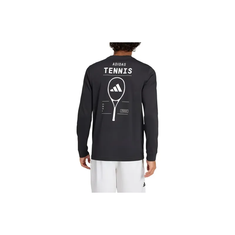 Adidas Free Shipping With AdiClub Tennis Graphic Long Sleeve Tee-3