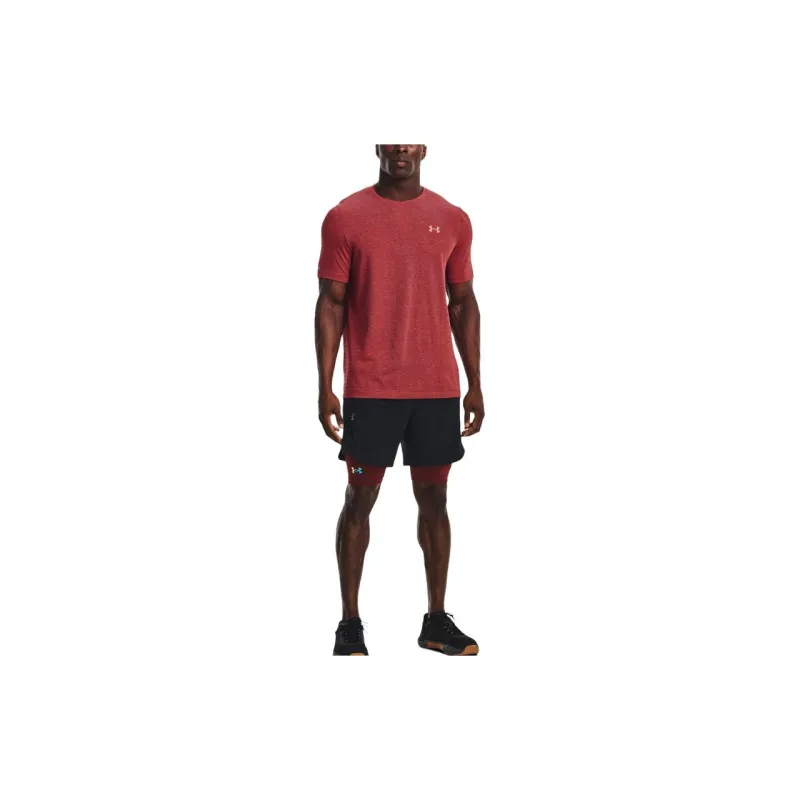 Under Armour T Shirts Men Radio Red-2