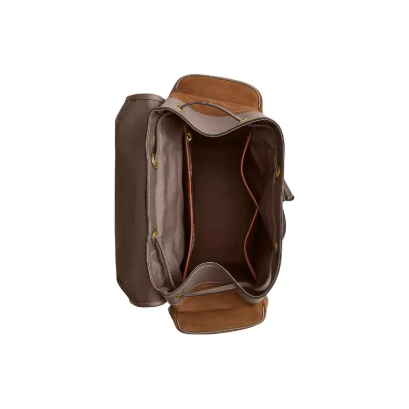 COACH Hitch Suede Backpack Large Size Men's Cedar Color-3