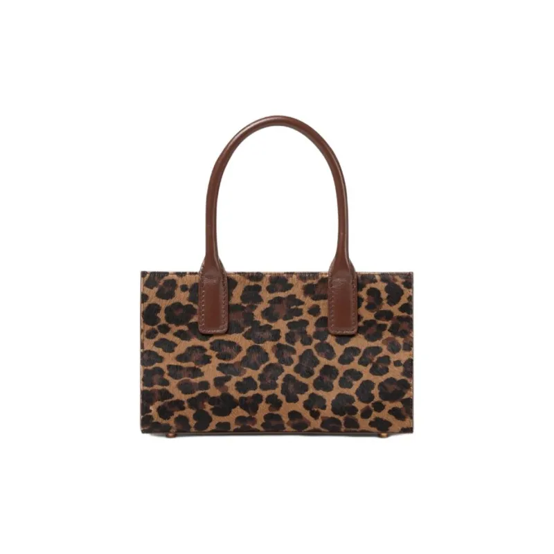 VERSACE Medusa '95 Calf Hair Leather One Shoulder Handbags Women's Leopard Print-2
