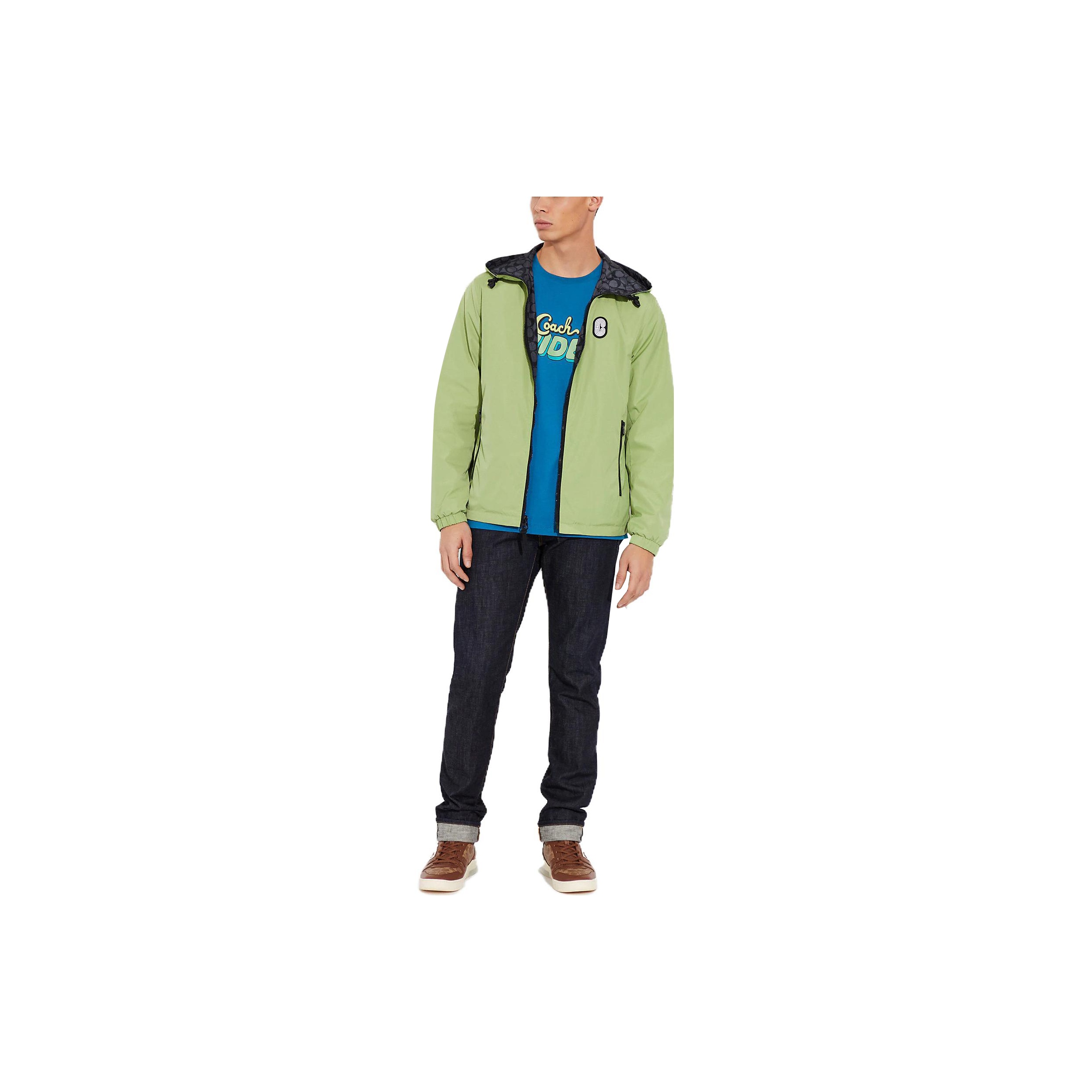 COACH Jackets Men Green S - POIZON