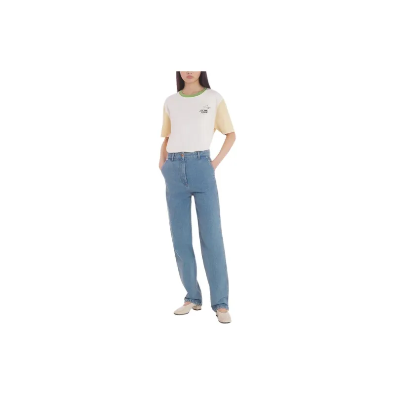 Maison Kitsune T Shirt Unisex White Multicolor-1