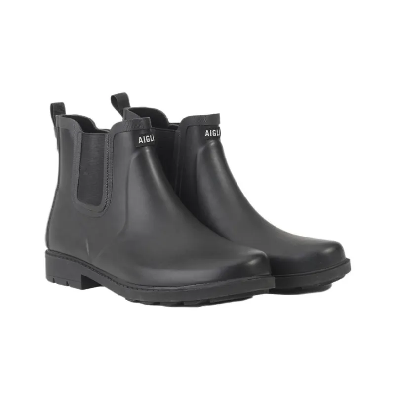 AIGLE Short Chelsea Boots Men's Black-2