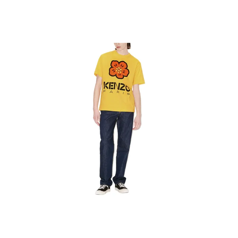 KENZO Boke Flower Series T Shirts Men Gold-2