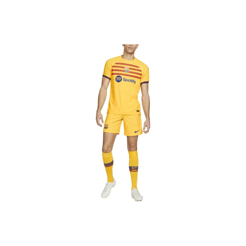 Nike F.C. Barcelona 2023/24 Match Fourth Soccer Bottoms Men's Yellow-2