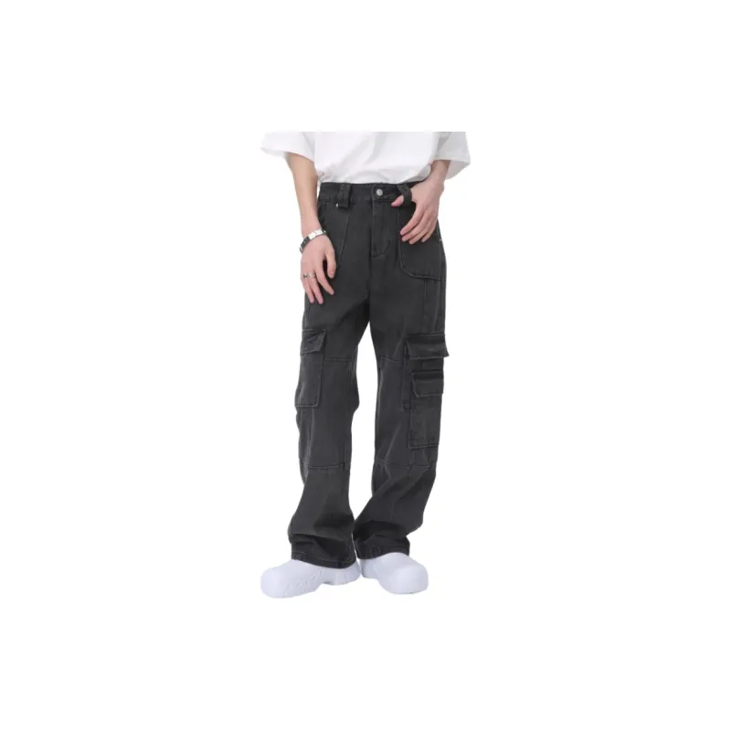Voguo Relay Jeans Unisex Black Gray-3