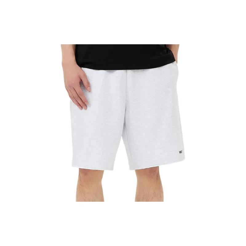 WE11DONE Logo.print Cotton Track Shorts-2