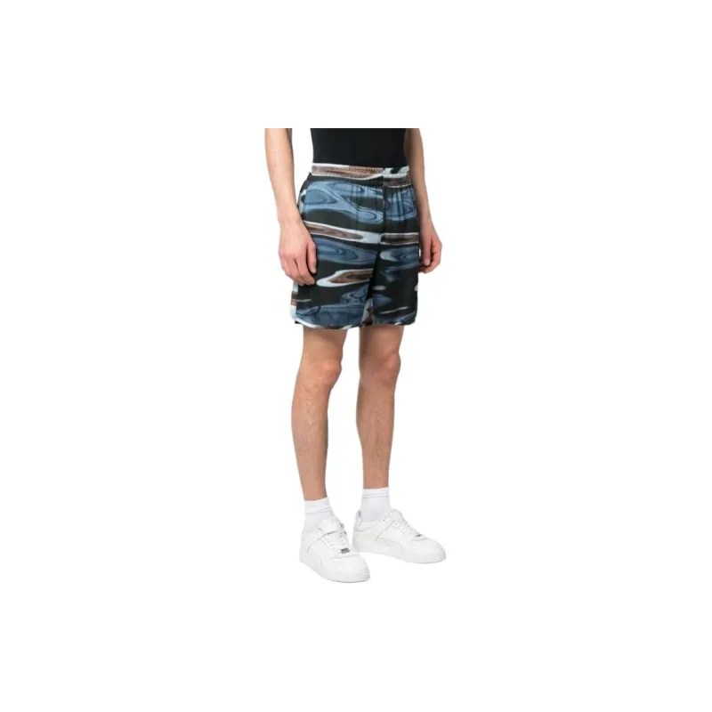 Blue Sky Inn Graphic Print Track Shorts-3