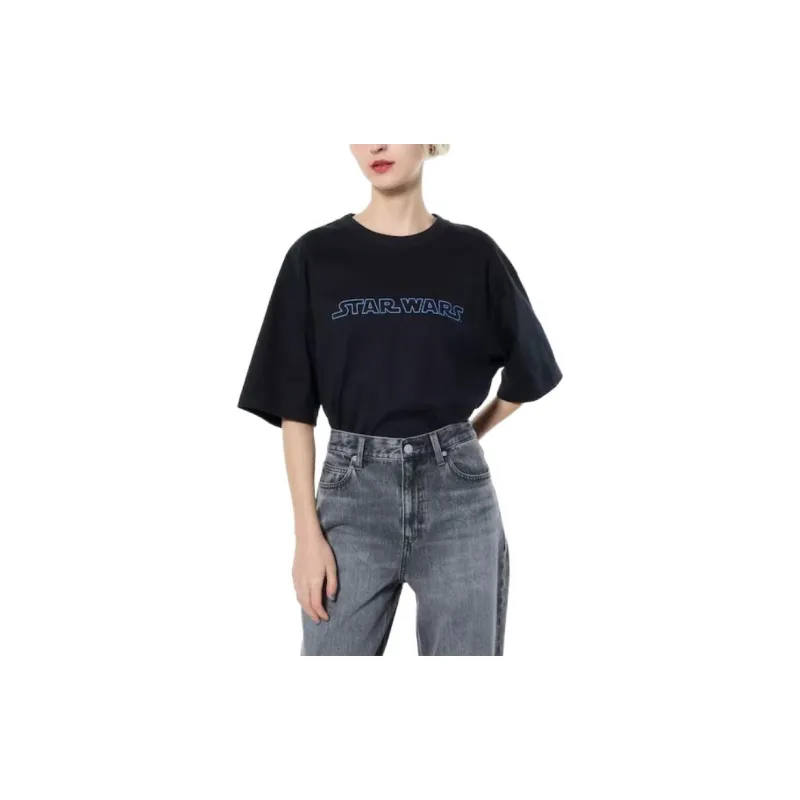 UNIQLO x XINGQIUDAZHAN LIANMINGKUAN SS24 T Shirt Unisex Black-3