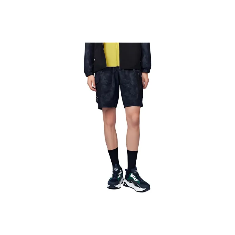 Biyin Leufen Casual Shorts Men's Black-1